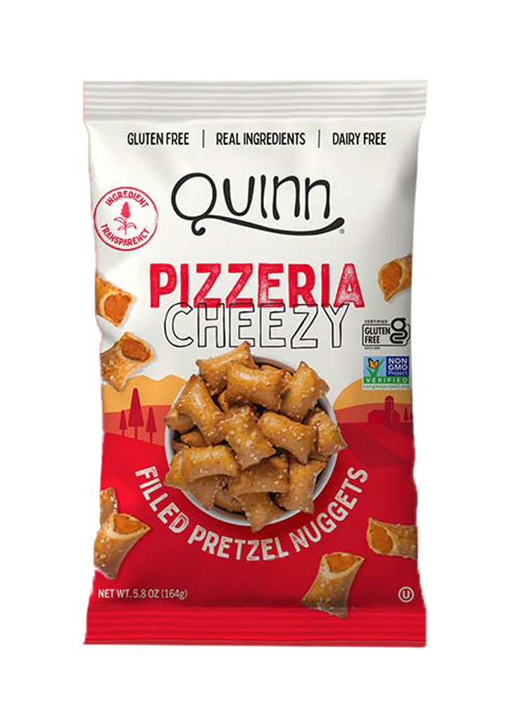 Quinn Snacks Plant Based Filled Pretzel Nuggets Pizzeria Cheezy -- 5.8 oz