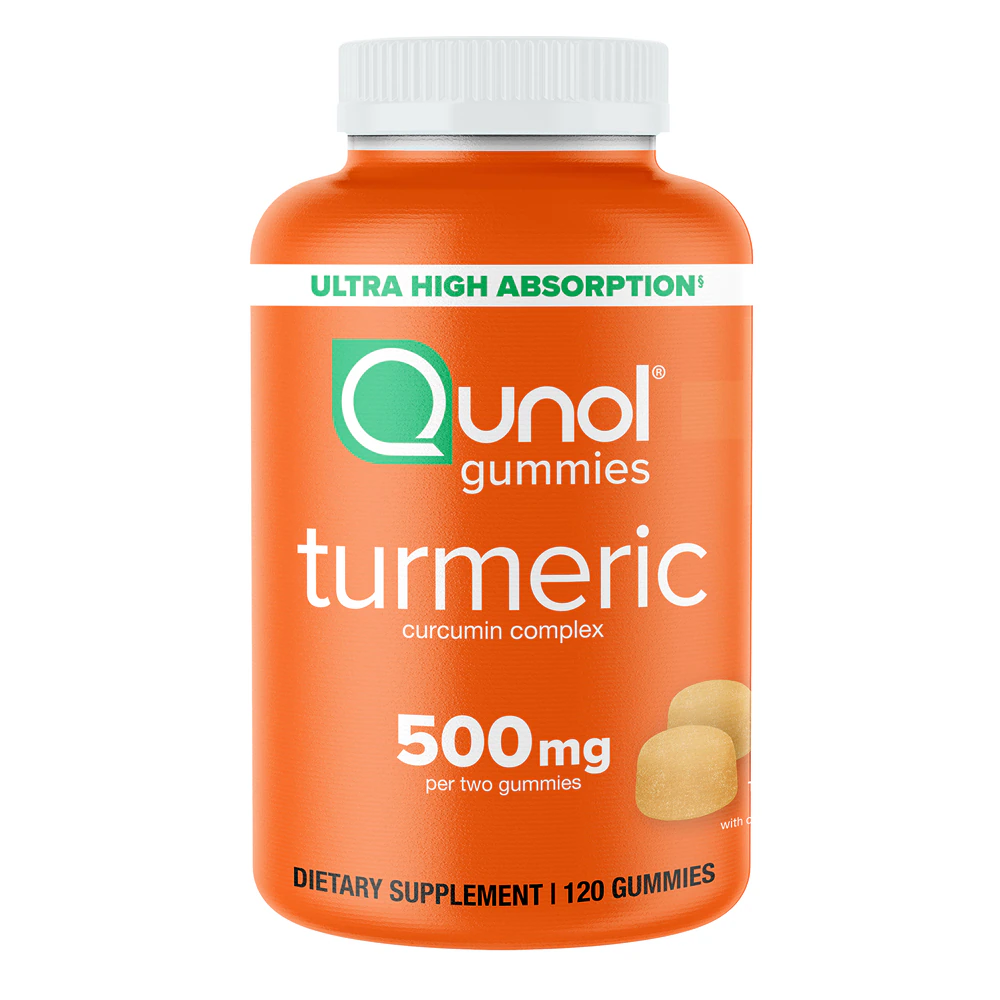 Qunol Turmeric Curcumin Complex Creamy Orange -- 500 mg - 120 Gummies