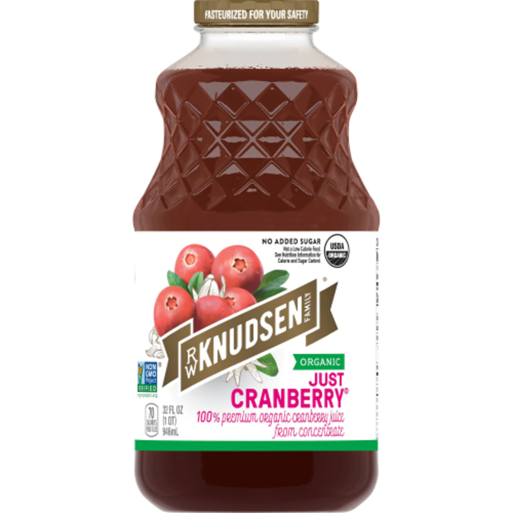 R.W. Knudsen Family Organic Just Juice Cranberry -- 32 fl oz