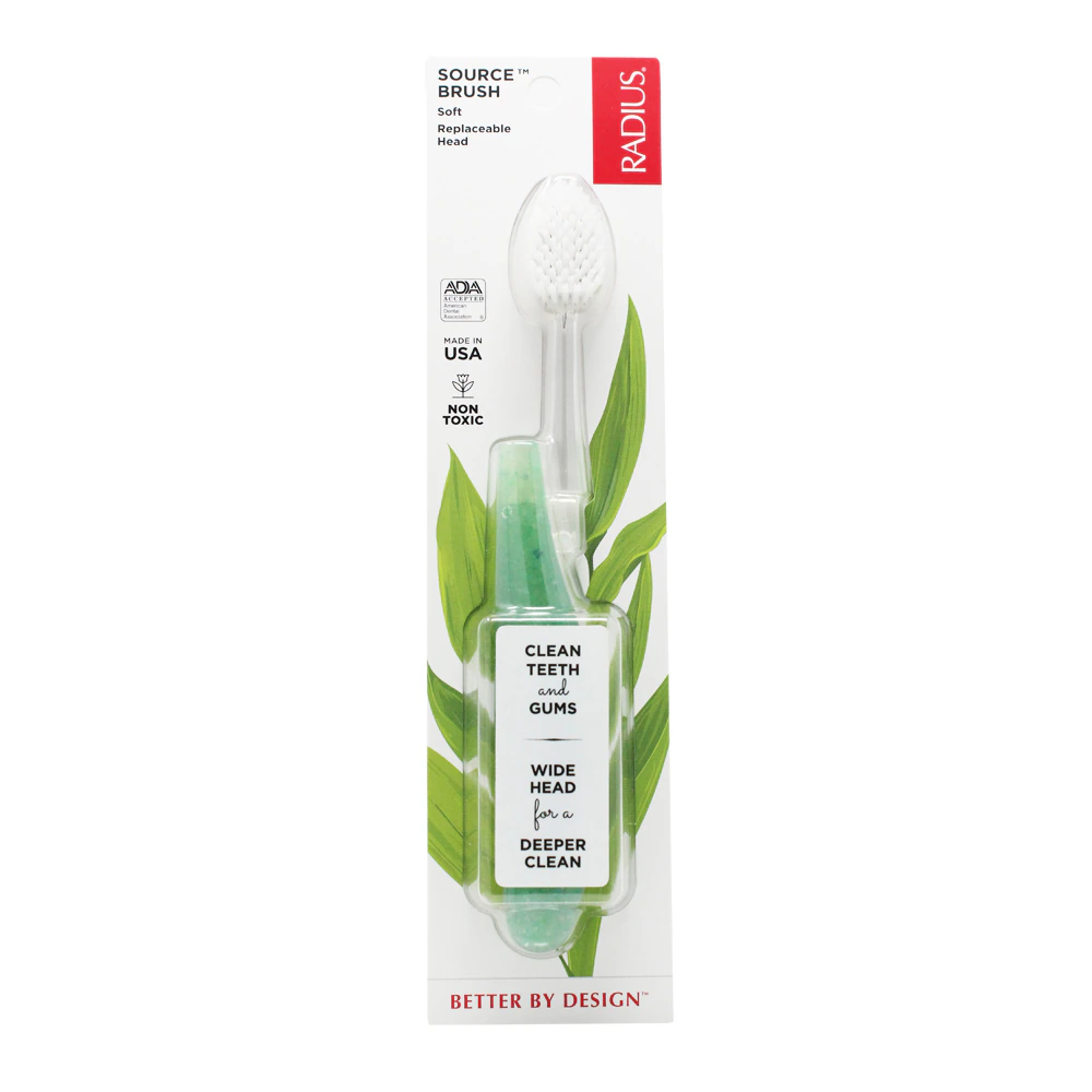 Radius Source Brush Toothbrush with Replaceable Head- Soft -- 1 Toothbrush