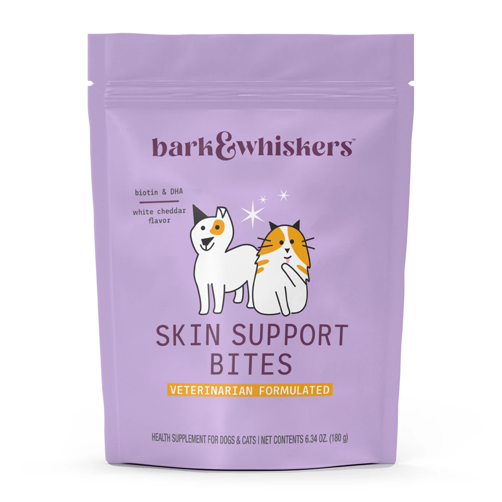 Bark & Whiskers Skin Support Bites for Dogs & Cats -- 6.34 oz