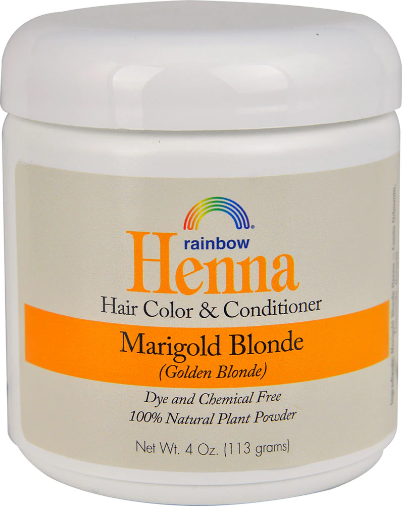 Rainbow Research Henna Hair Color and Conditioner Marigold Blonde Golden Blonde -- 4 oz