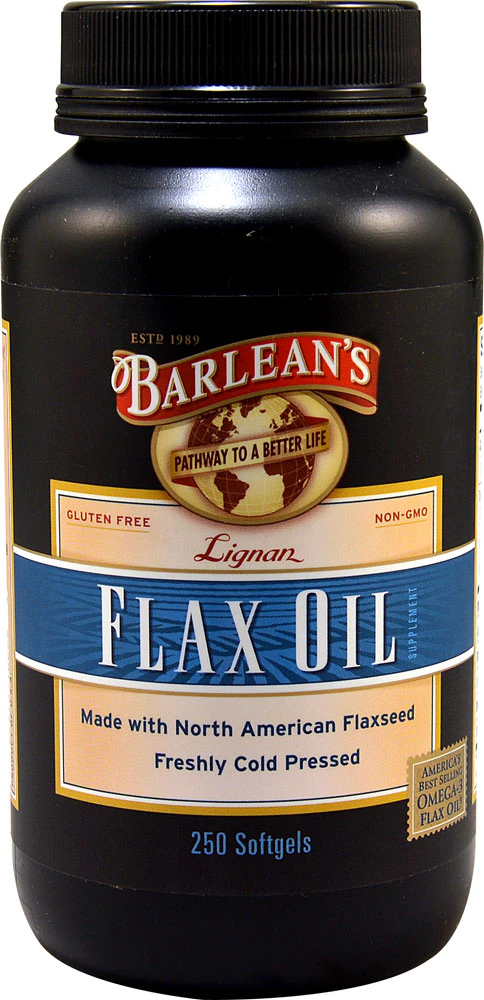Barlean's Flax Oil -- 1000 mg - 250 Softgels
