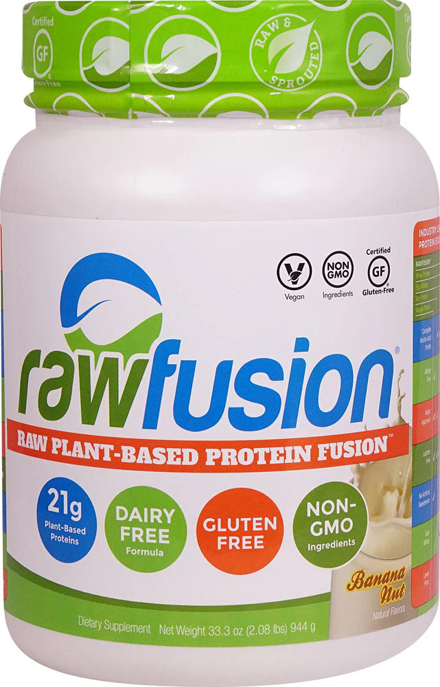Rawfusion Plant-Based Protein Fusion Banana Nut -- 30 Servings