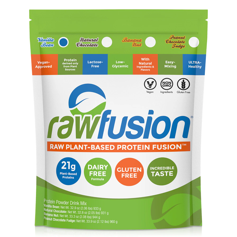 Rawfusion Plant-Based Protein Fusion Vanilla Bean -- 65.8 oz