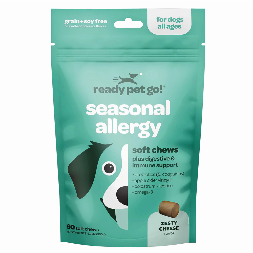 Ready Pet Go! Seasonal Allergy for Dogs Zesty Cheese -- 90 Soft Chews