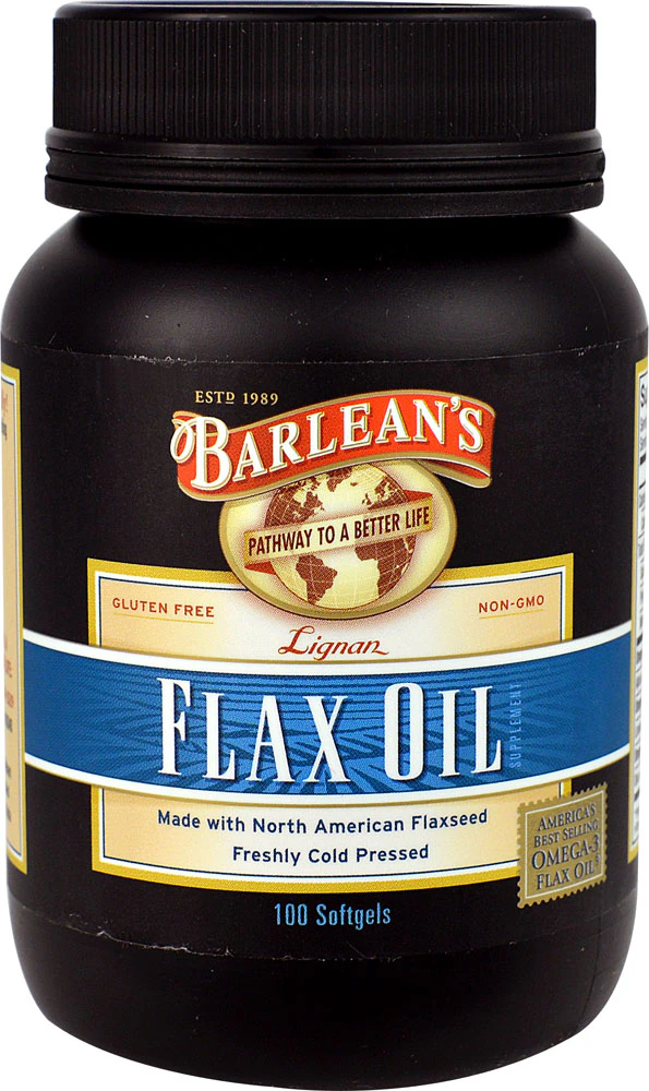 Barlean's Lignan Flax Oil -- 100 Softgels