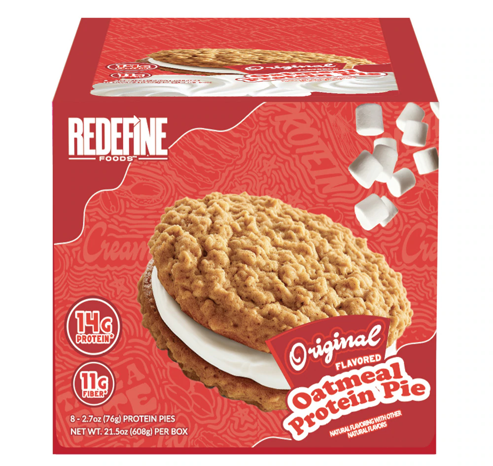 Redefine Foods Oatmeal Protein Pie Original -- 8 Bars