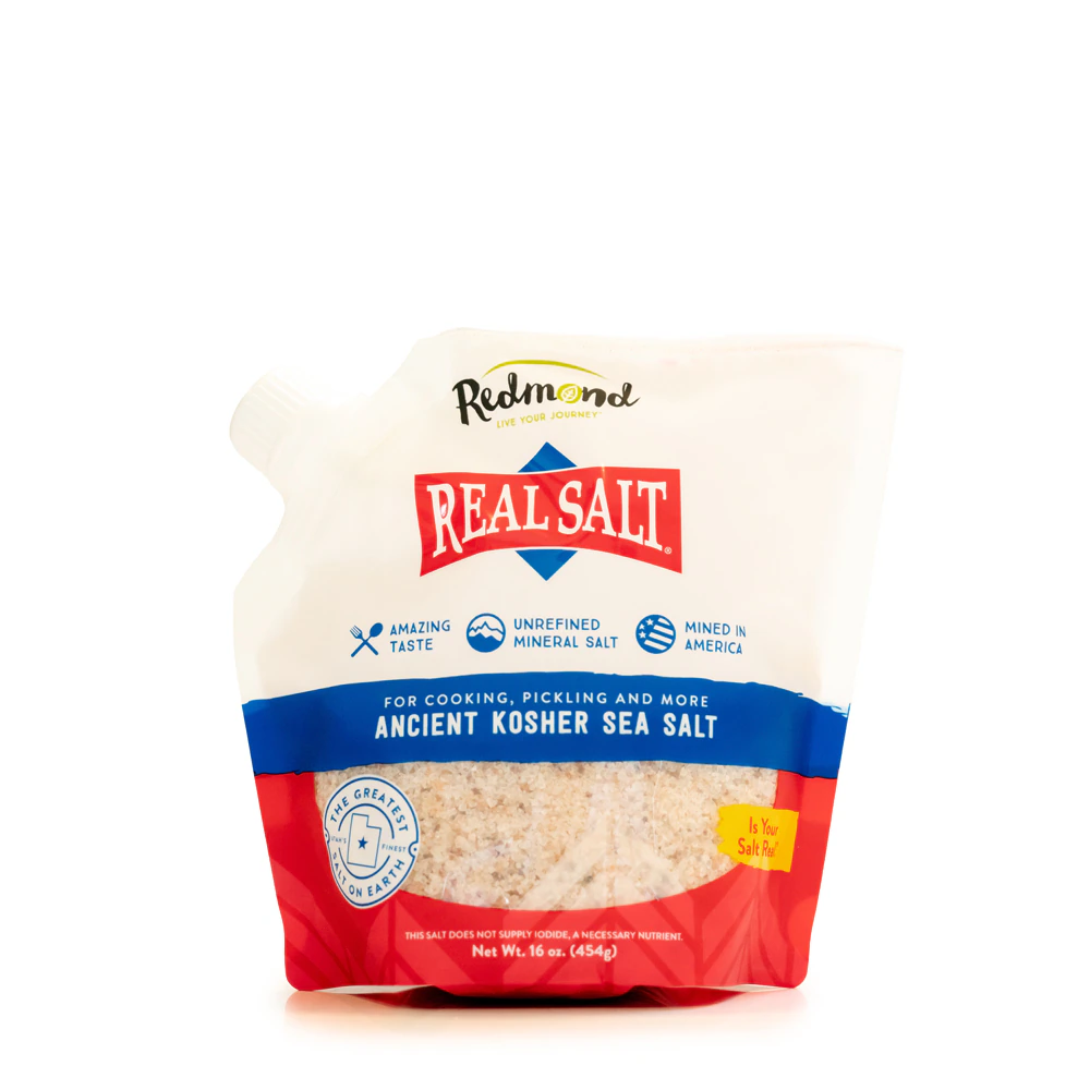 Redmond Real Salt Ancient Kosher Sea Salt -- 16 oz
