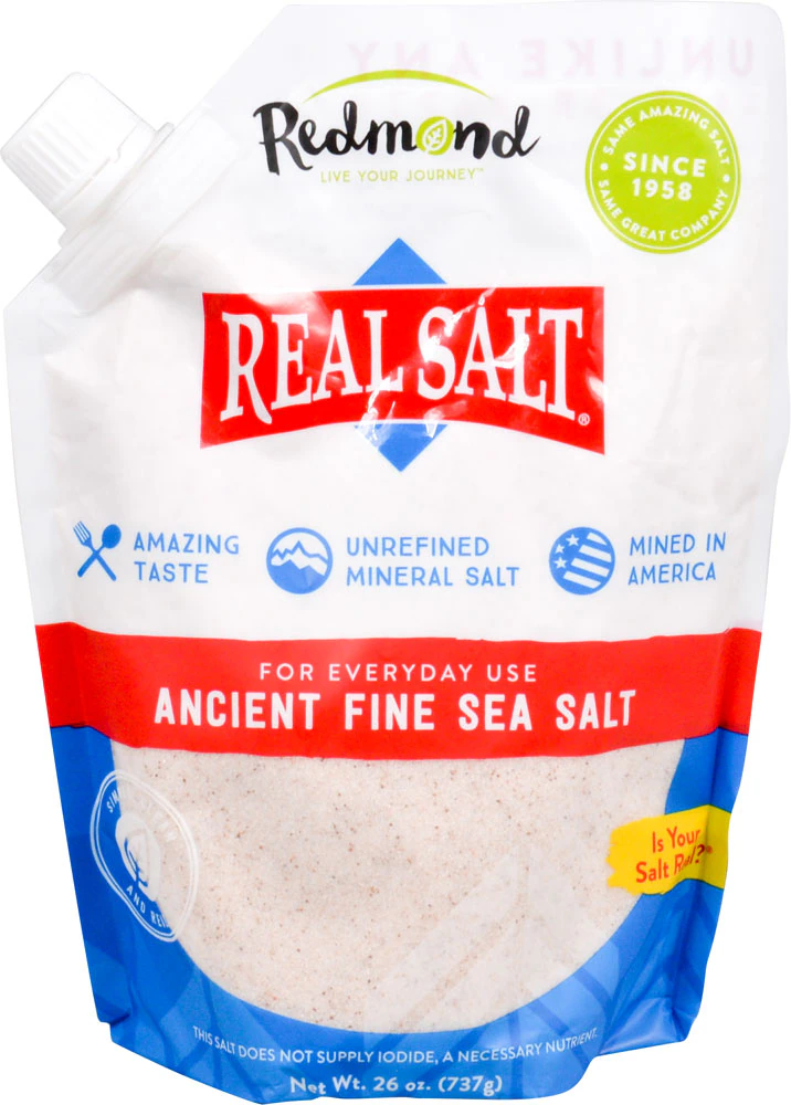 Redmond Real Salt Ancient Sea Salt Fine -- 26 oz