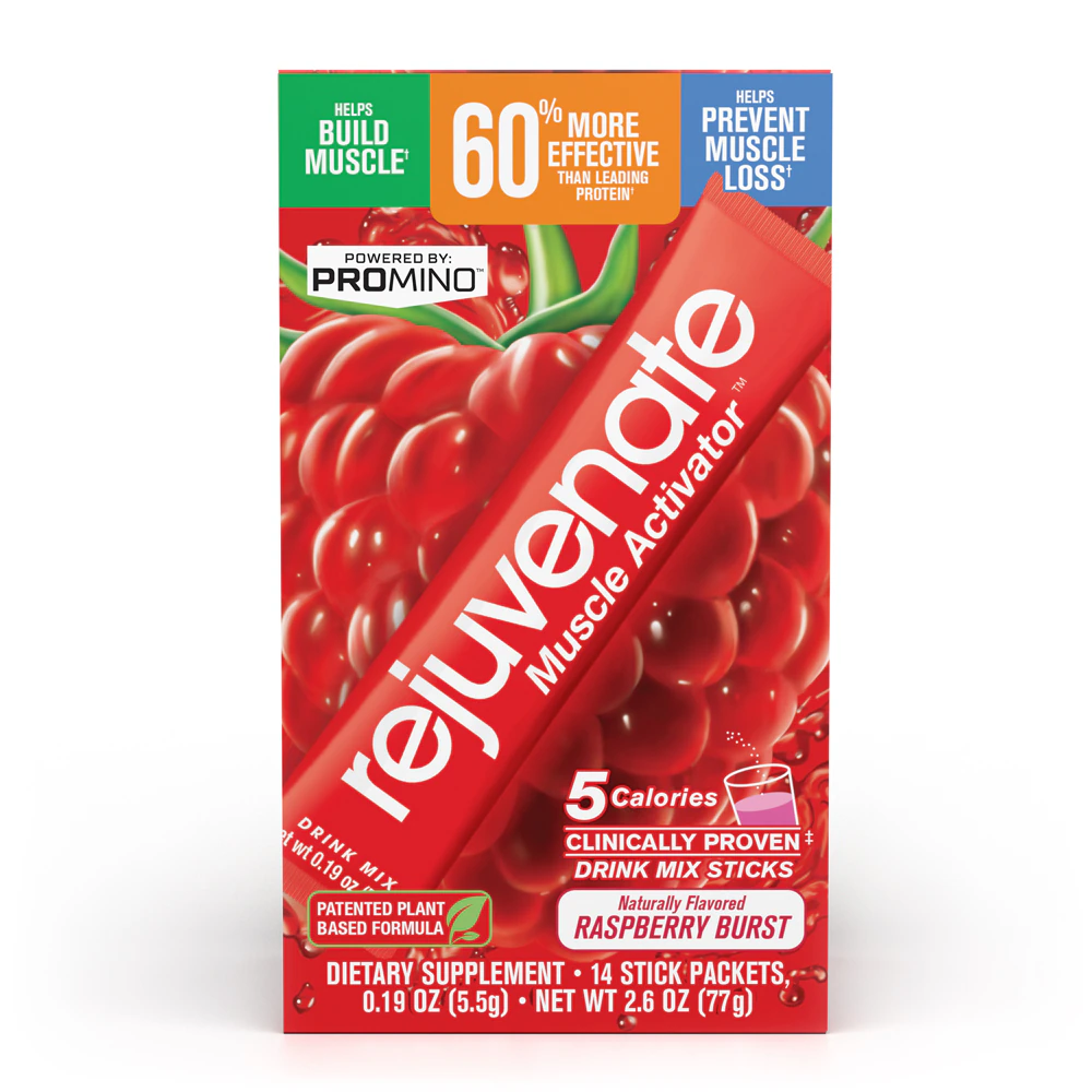 Rejuvenate Muscle Activator Drink Mix Raspberry Burst -- 14 Drink Mix Sticks