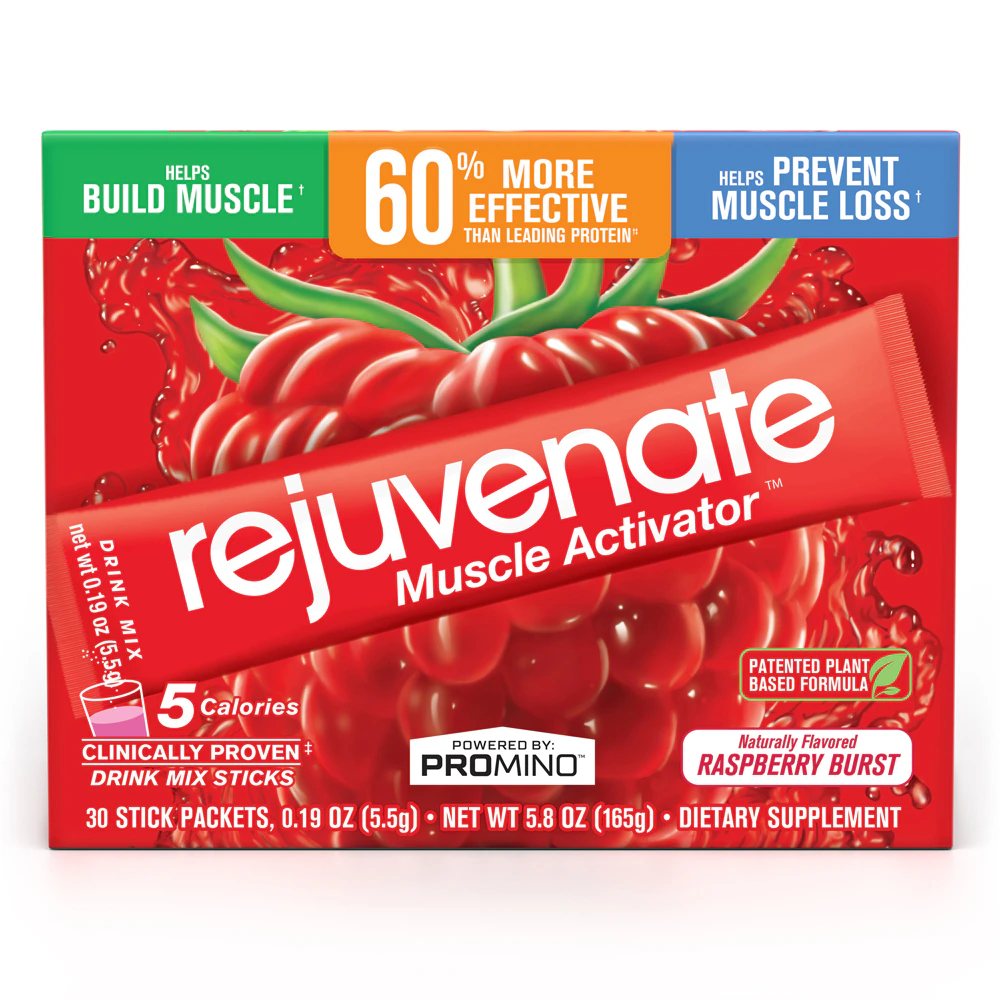 Rejuvenate Muscle Activator Drink Mix Value Pak Raspberry Burst -- 30 Drink Mix Sticks