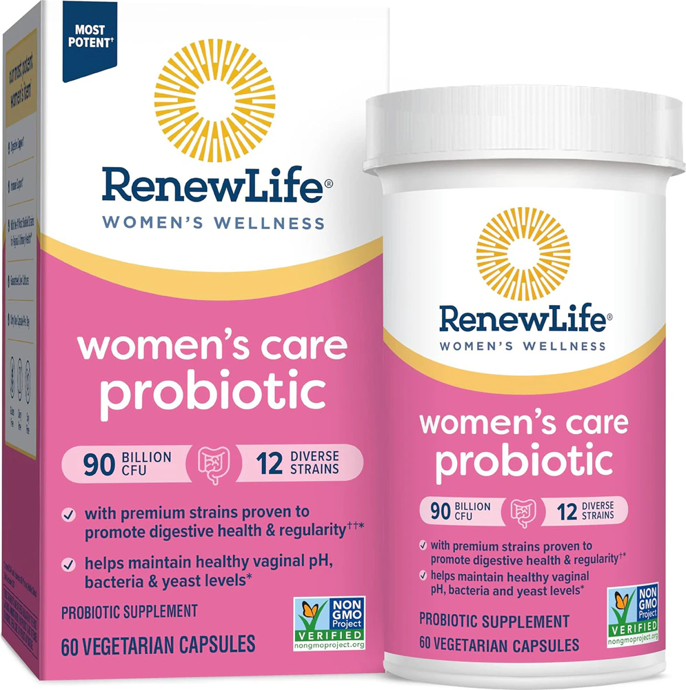 Renew Life Women's Care Probiotic -- 90 billion CFU - 60 Vegetarian Capsules