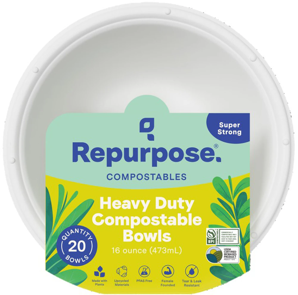 Repurpose Compostable Bowls 16 oz -- 20 Bowls