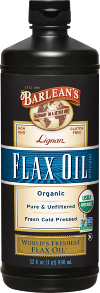 Barlean's Organic Lignan Flax Oil -- 32 fl oz