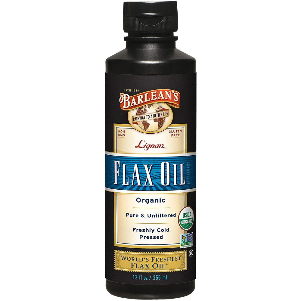 Barlean's Organic Lignan Flax Oil -- 12 fl oz