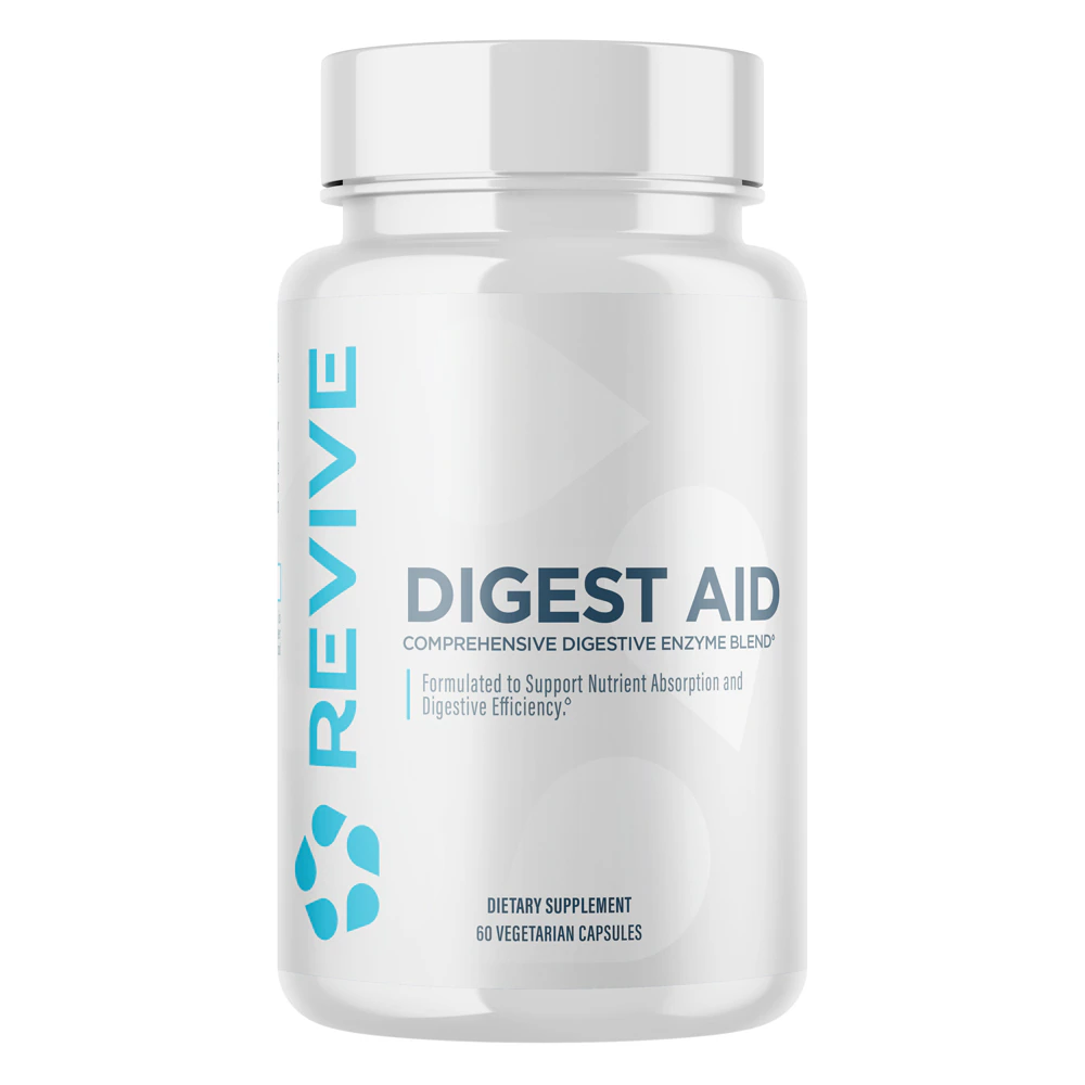 Revive MD Digest Aid - For Digestion of Proteins Fats Starches & Fibers Enzyme Support -- 90 Capsules