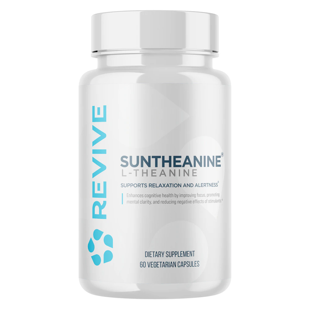 Revive MD Suntheanine L-Theanine - Supports Relaxation & Alertness Enhances Focus -- 60 Capsules