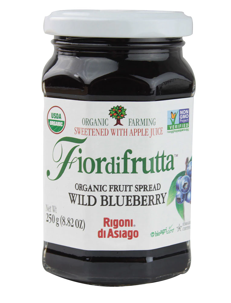 Rigoni di Asiago Fiordifrutta Fruit Spread Organic Wild Blueberry -- 8.82 oz
