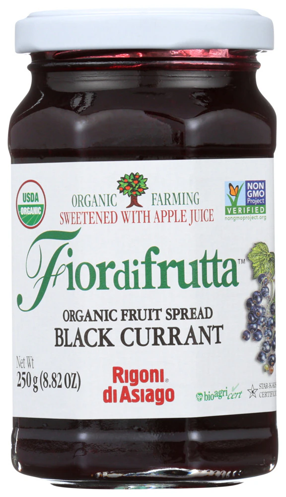 Rigoni di Asiago Fiordifrutta Organic Black Currant Preserve -- 8.82 oz
