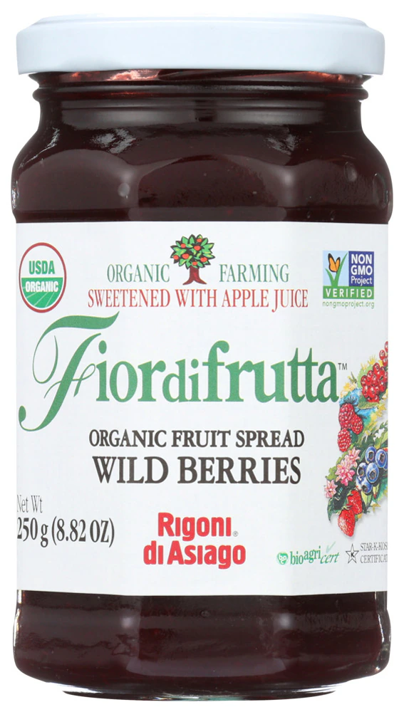 Rigoni di Asiago Fiordifrutta Organic Fruit Spread Wild Berries -- 8.82 oz