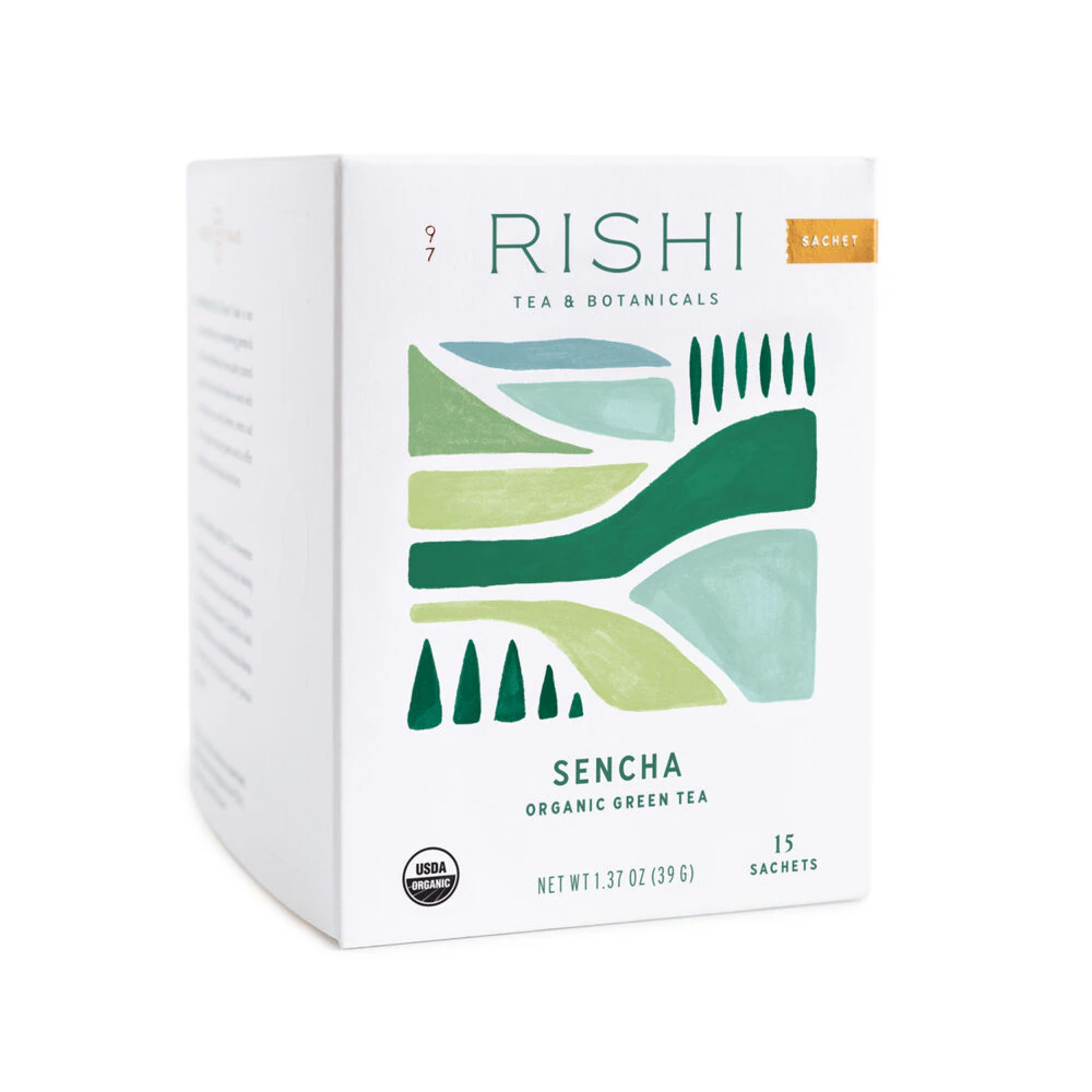 Rishi Tea Organic Green Tea Sencha -- 15 Tea Bags
