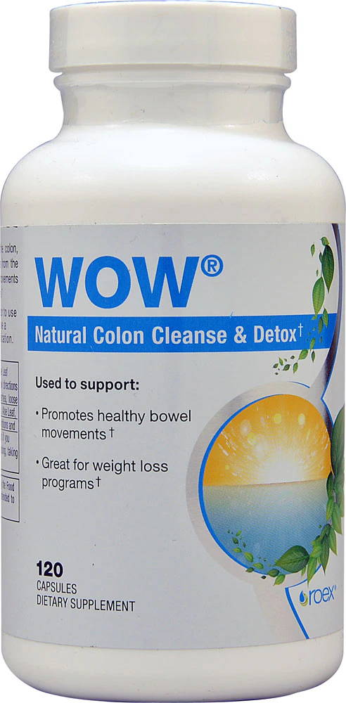 Roex WOW Natural Colon Cleanse & Detox -- 120 Capsules