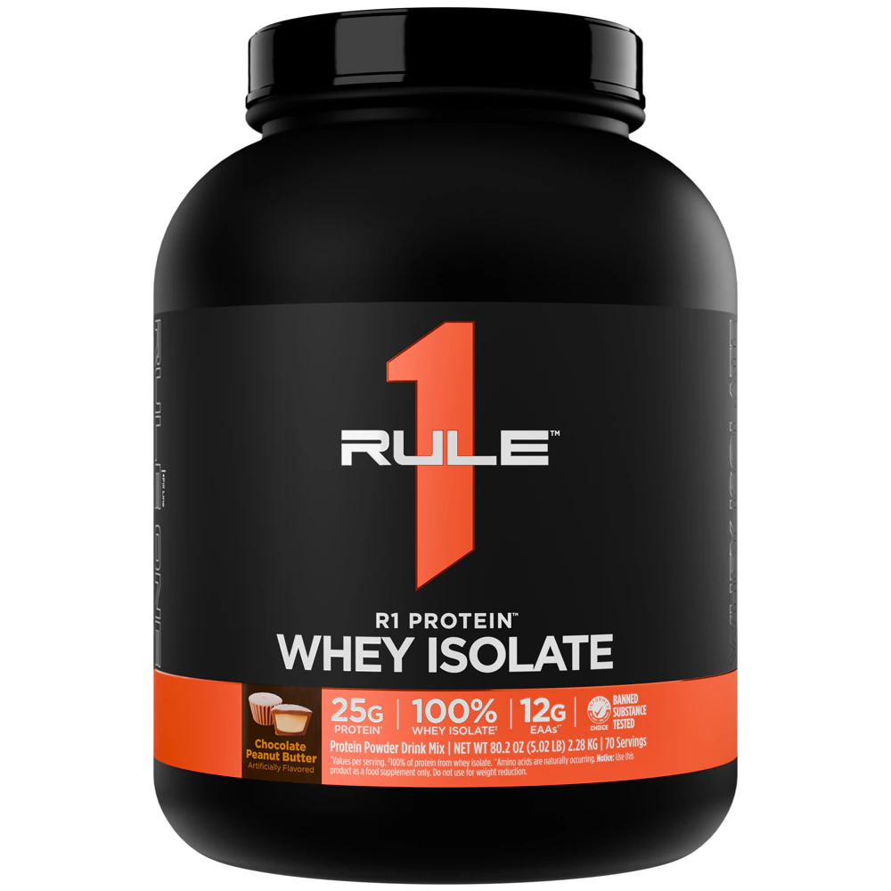 Rule One Proteins R1 Protein Whey Isolate Chocolate Peanut Butter -- 70 Servings - 5.02 Lb
