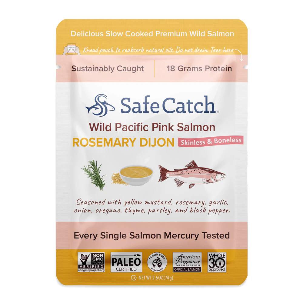Safe Catch Wild Pacific Pink Salmon Skinless & Boneless Rosemary Dijon -- 2.6 oz