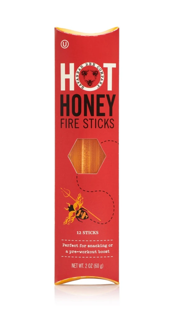 Savannah Bee Company Honey Straws Hot -- 12 Sticks