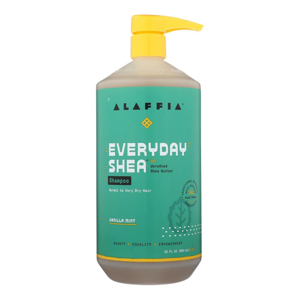 Alaffia Everyday Shea Shampoo - Vanilla Mint -- 32 fl oz