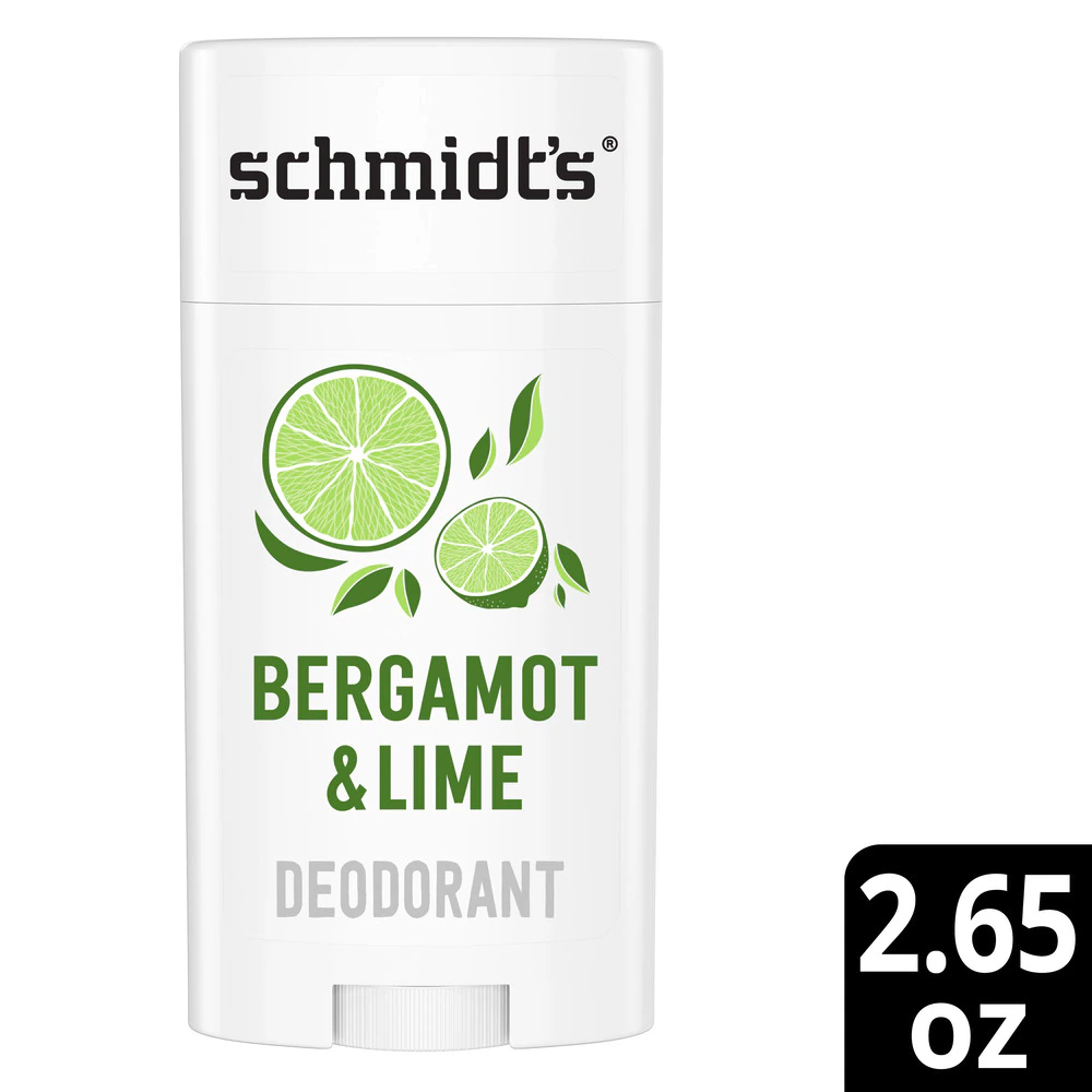 Schmidt's Natural Deodorant Aluminum Free Bergamot & Lime -- 2.65 oz