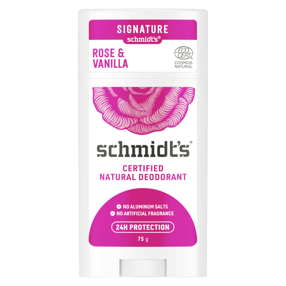 Schmidt's Natural Deodorant Aluminum-Free - Rose & Vanilla -- 2.65 oz