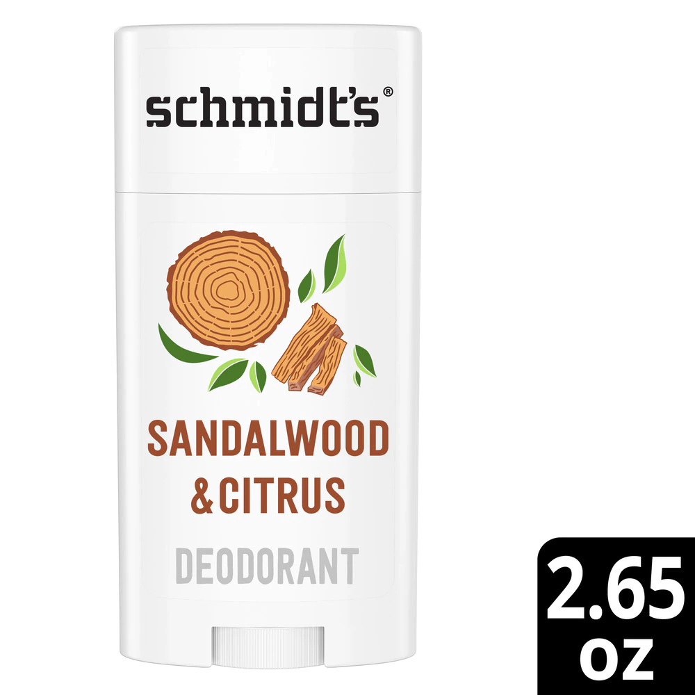 Schmidt's Natural Deodorant Aluminum Free Sandalwood & Citrus -- 2.65 oz