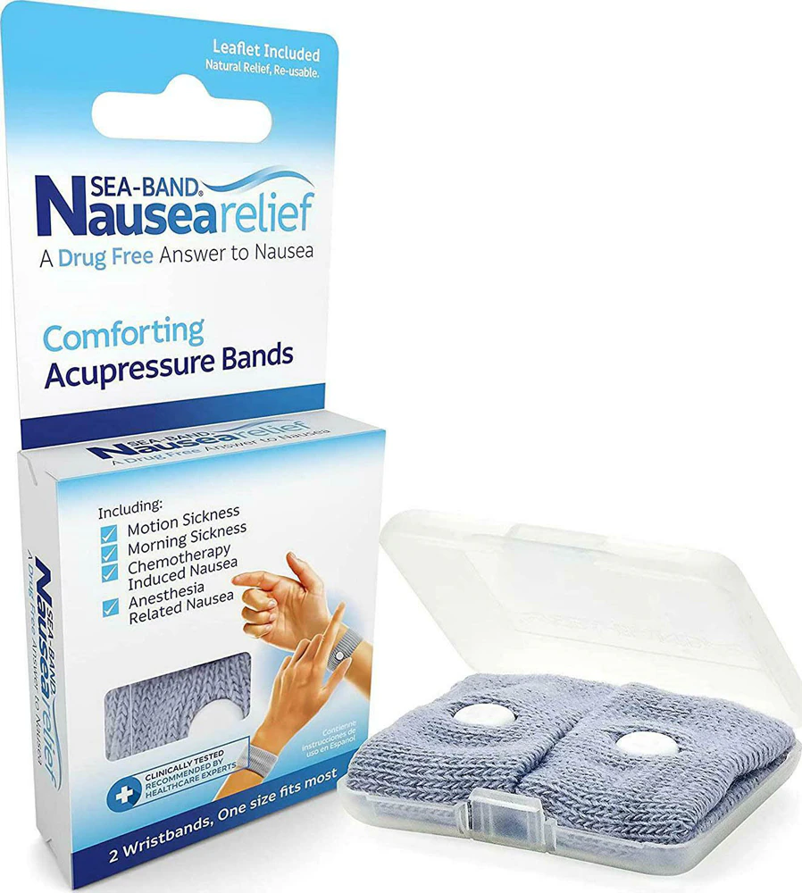 Sea-Band Nausea Relief Wristband -- 2 Band
