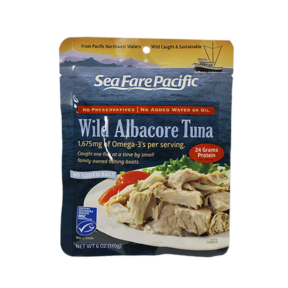 Sea Fare Pacific Albacore Tuna Salt Free -- 6 oz
