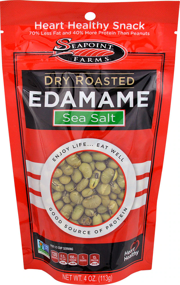 Seapoint Farms Dry Roasted Edamame Sea Salt -- 4 oz