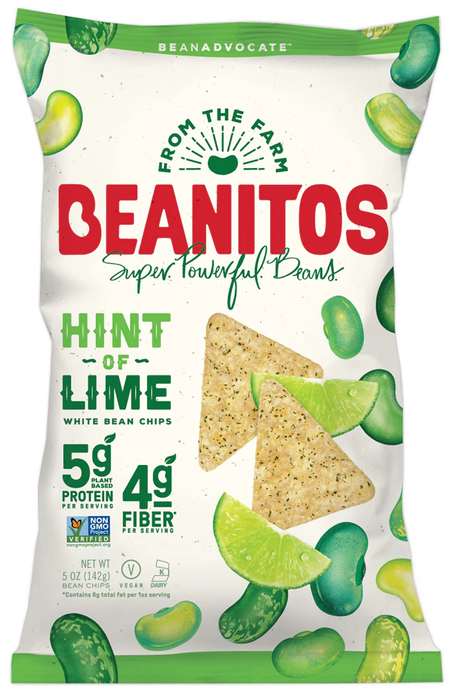 Beanitos White Bean Chips Gluten Free Hint of Lime -- 5 oz