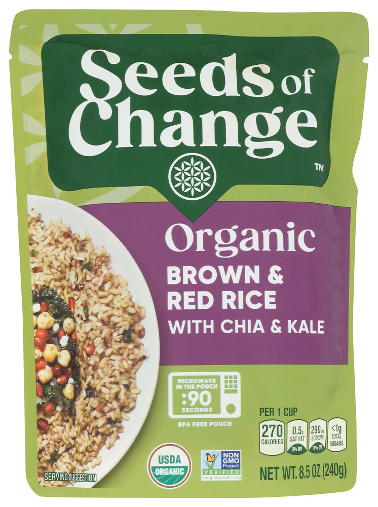 Seeds of Change Organic Brown & Red Rice with Chia & Kale -- 8.5 oz