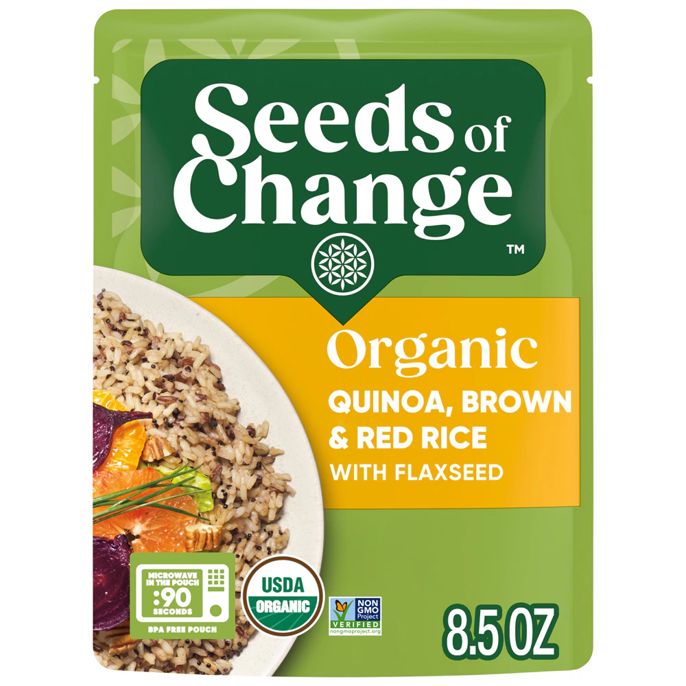 Seeds of Change Organic Quinoa Brown & Red Rice with Flaxseed -- 8.5 oz