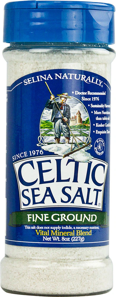 Selina Naturally Celtic Sea Salt Fine Ground Shaker -- 8 oz
