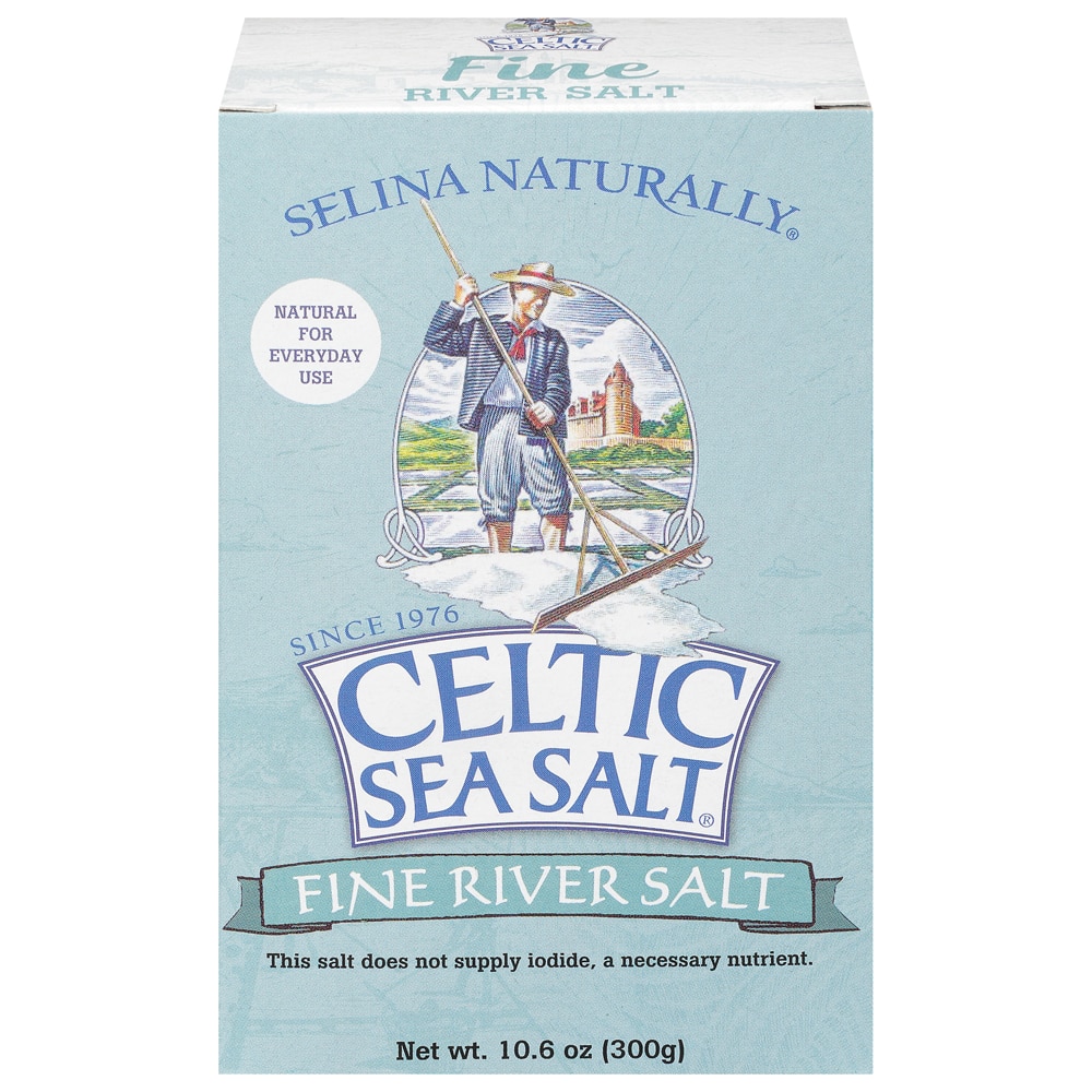 Selina Naturally Celtic Sea Salt Fine River Salt -- 10.6 oz