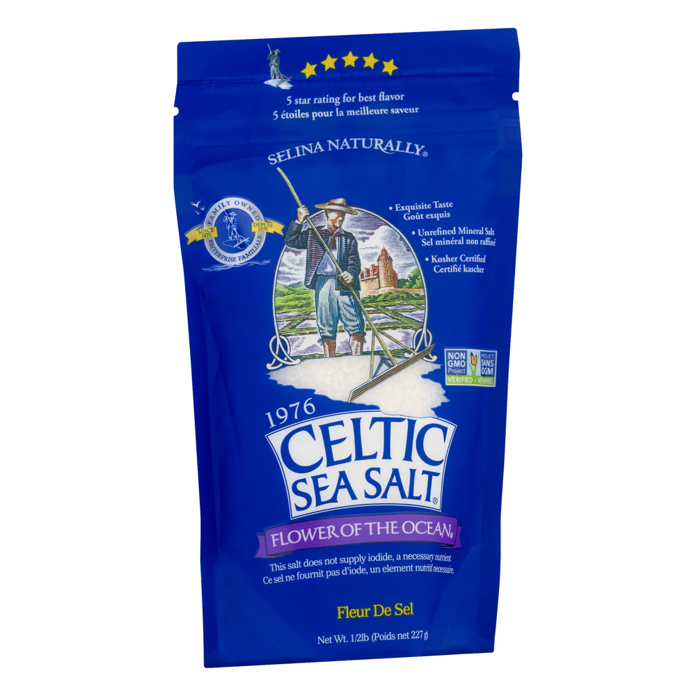 Selina Naturally Celtic Sea Salt Flower of the Ocean -- 8 oz