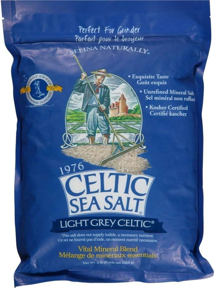 Selina Naturally Celtic Sea Salt Light Grey Celtic -- 5 lbs