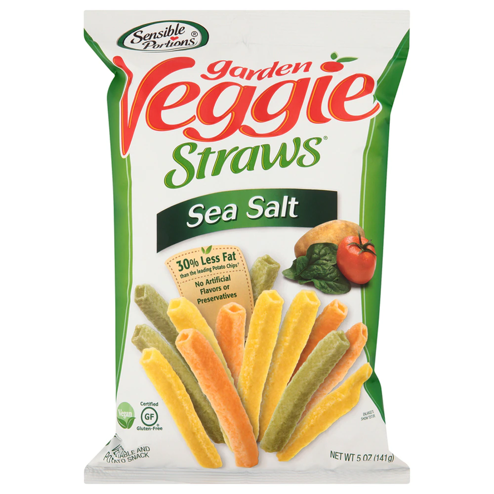Sensible Portions Garden Veggie Straws Sea Salt -- 5 oz