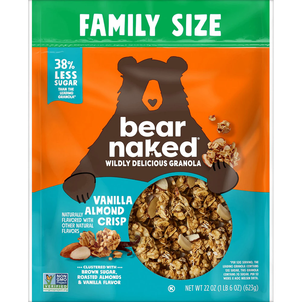 Bear Naked All Natural Granola Vanilla Almond Crisp -- 22 oz