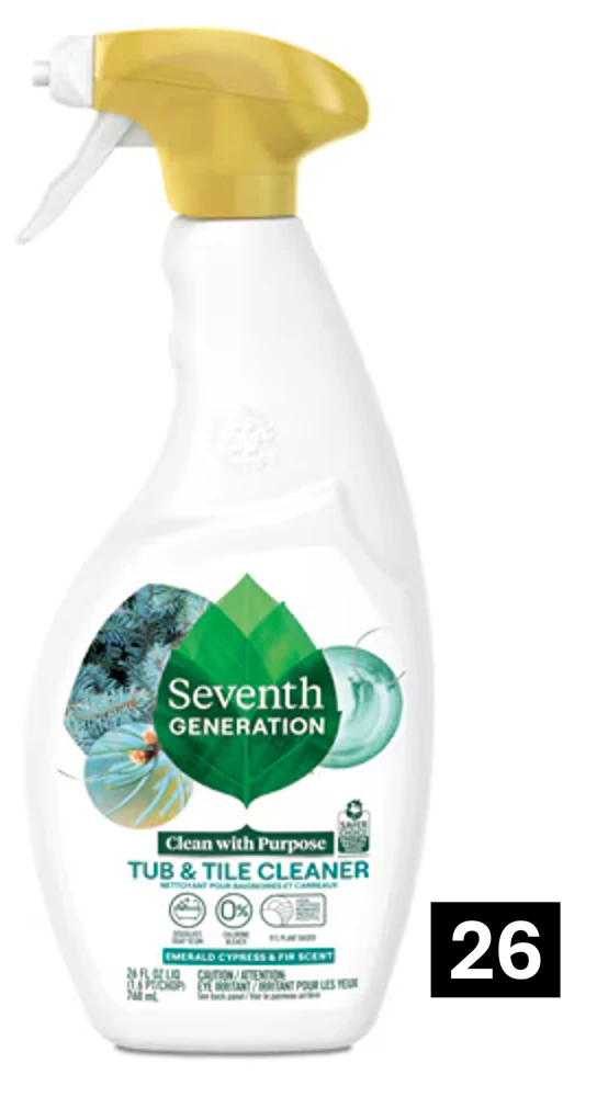 Seventh Generation Tub & Tile Bathroom Cleaner Emerald Cypress & Fir -- 26 fl oz