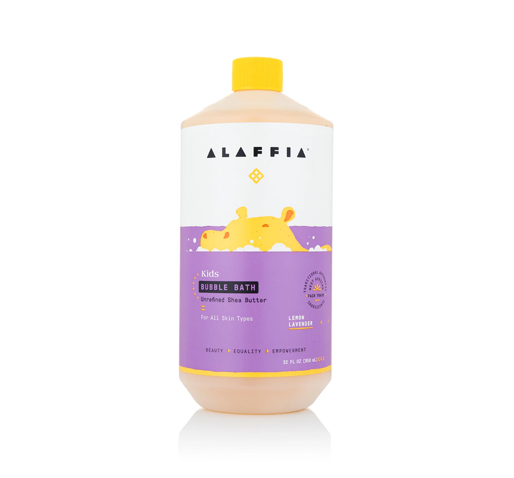 Alaffia Kids Bubble Bath Lemon Lavender -- 32 fl oz