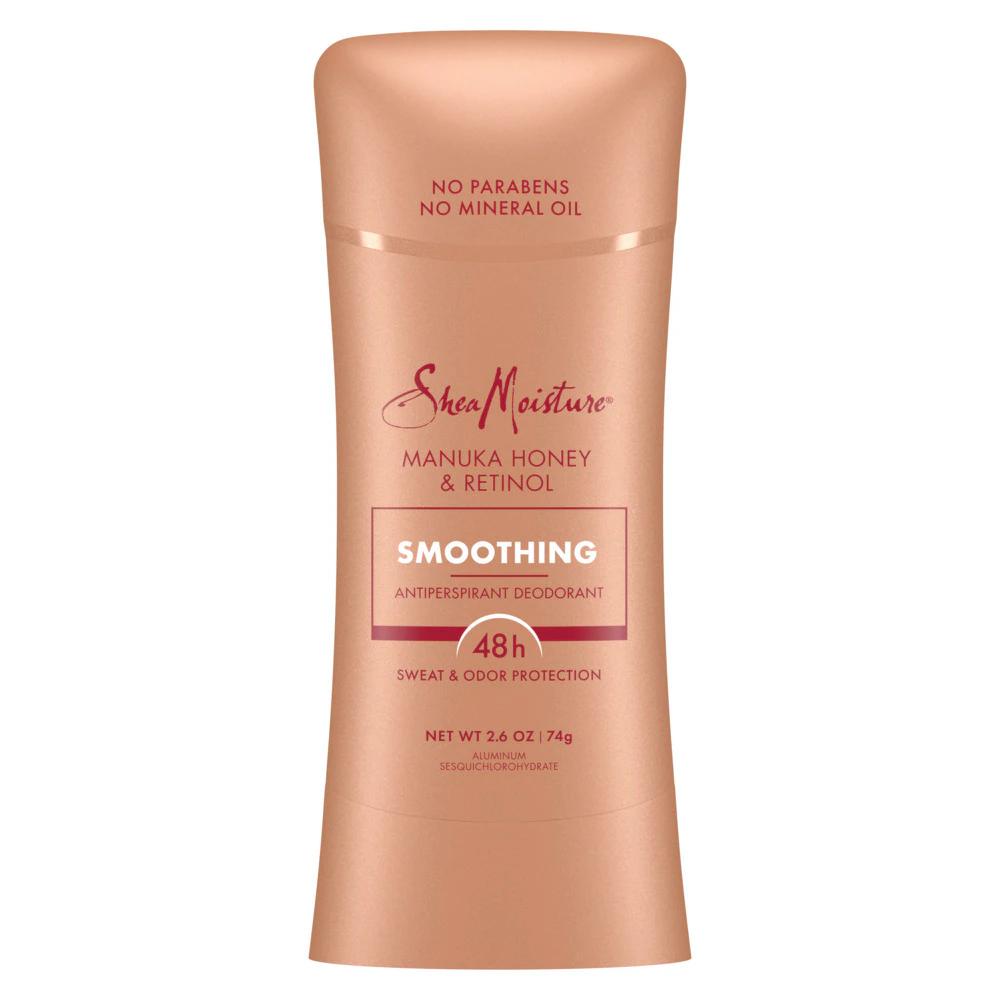 SheaMoisture Antiperspirant Deodorant Stick Smoothing with Retinol & Manuka Honey -- 2.6 oz