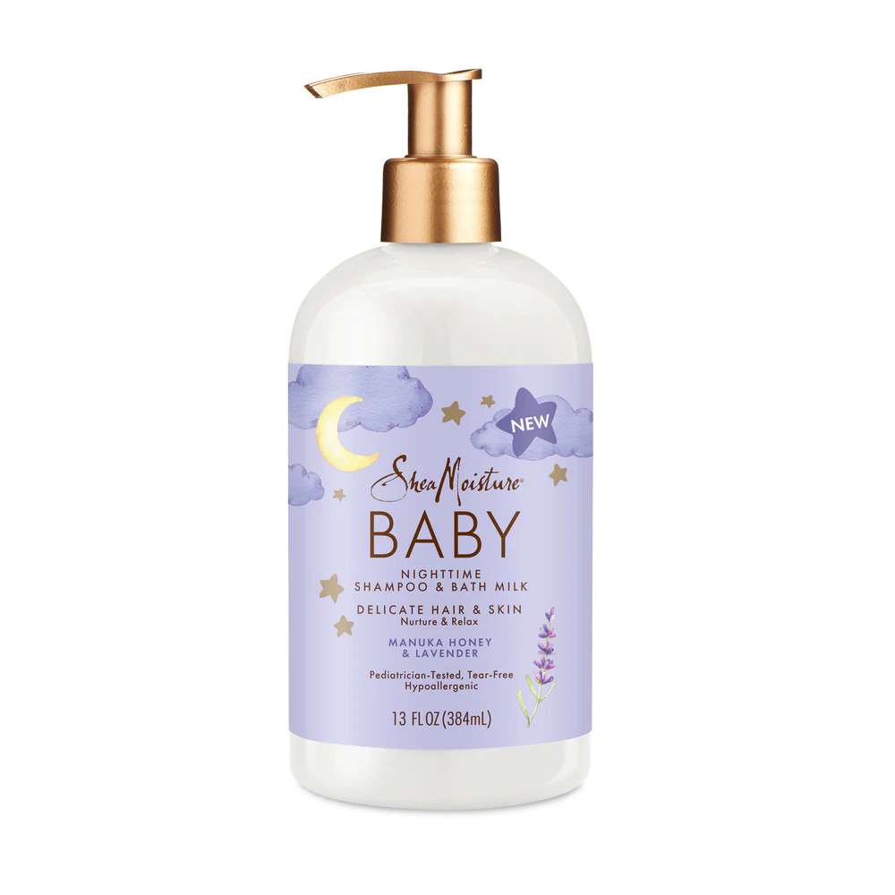SheaMoisture Baby Shampoo Nighttime Manuka Honey & Lavender -- 13 fl oz